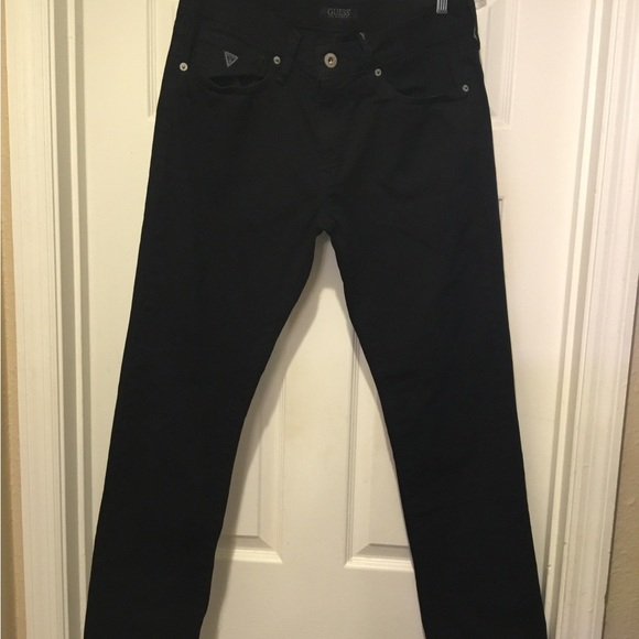 Guess Lincoln-Slim Straight Men Black Jeans Sz 34/30 - Picture 1 of 5
